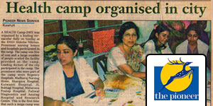 Helath camp organized in the city